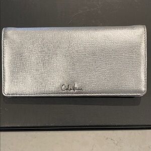 Cole Haan Metallic Silver Clutch
